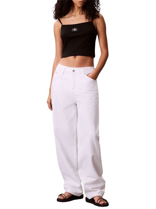 Canotta nera in cotone Calvin Klein Jeans | LV047C908GUB1